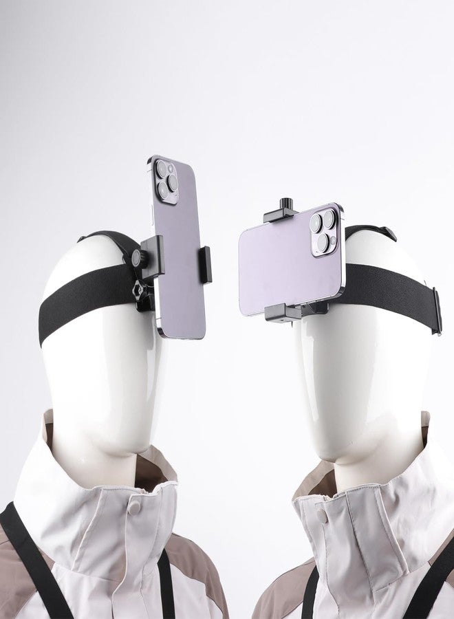 Lupholue Cellphone Head Strap Headband Strap Mount with Phone Clip Mount Compatible with GoPro Hero 12, 11, 10, 9, 8, 7, (2018), 6, Hero Black, Session, Xiaomi Yi, SJCAM - Image 3