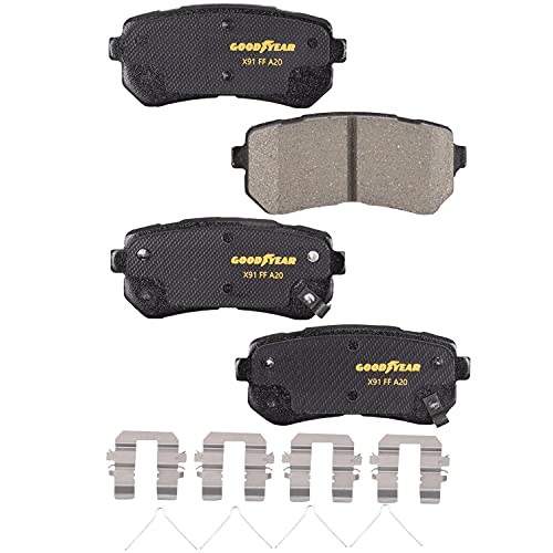Goodyear Brakes GYD1829 | Premium Ceramic Rear Brake Pads fits Hyundai Sonata 19-17; Kia Optima 19-16 - Image 2