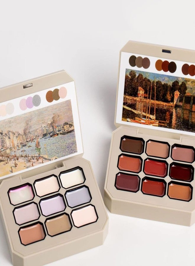 FantasyDay Solid Cream Gel Polish Set,9 Colors Gel Nail Polish Palette Brown Red Solid Gel Polish Manicure Nail Art Kit Soak Off Portable Gift for Mom/Girls/Friend DIY Home - Image 3