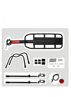 Generic Arltb Aluminum Alloy Bike Carrier Rack Adjustable 50kg Capacity Bicycle Accessories Cargo Rack for Mountain Bike Road Bike Garage  - Image 3