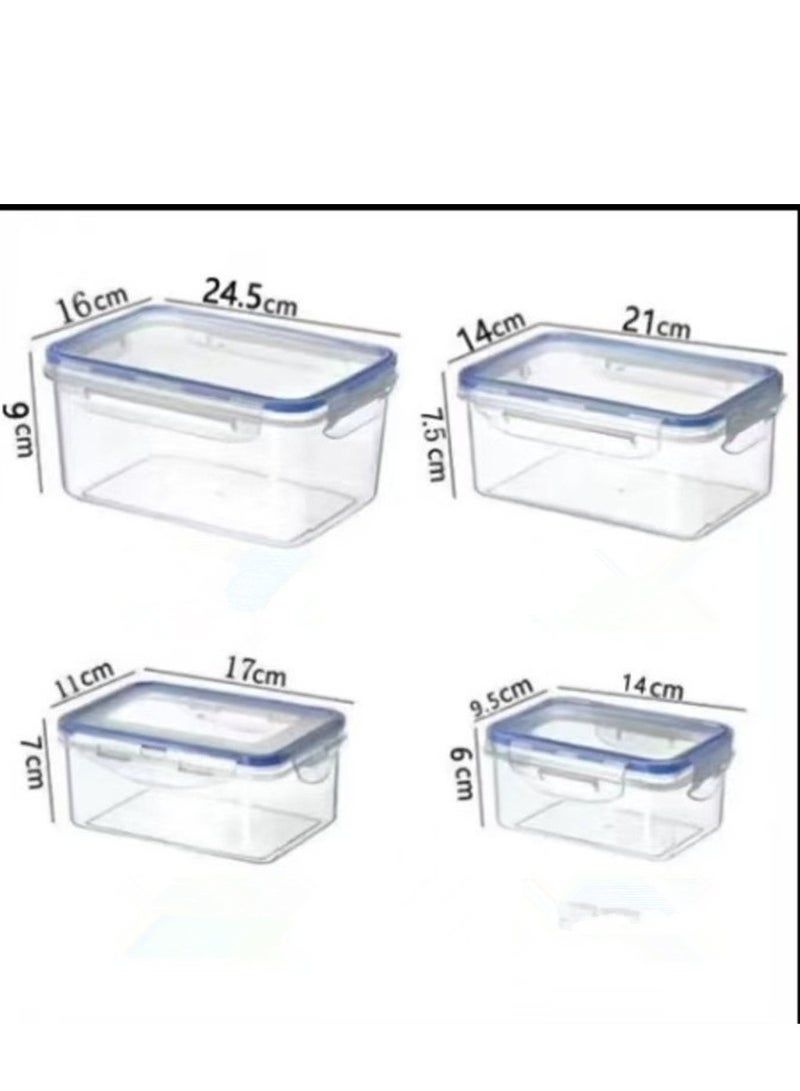 4pcs Food Storage Container Set plastic food saver - Image 2