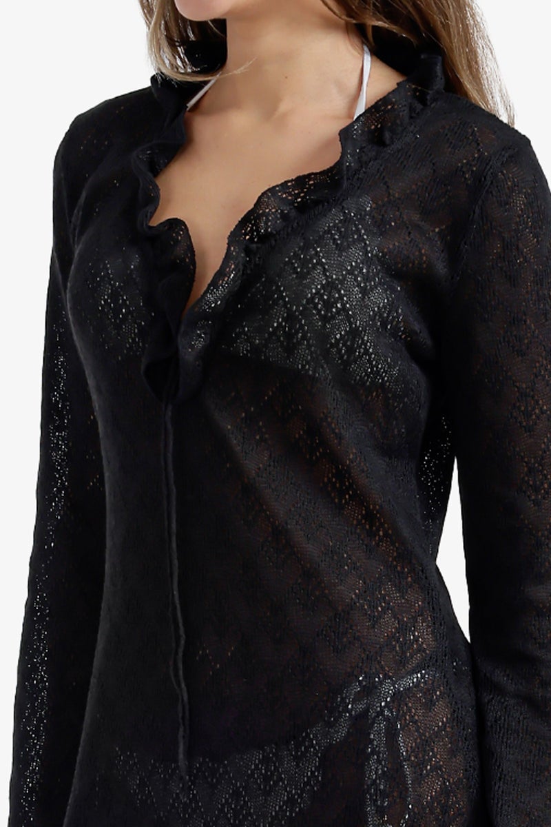 Carina Ruffle-Trimmed Beach Dress - Image 4