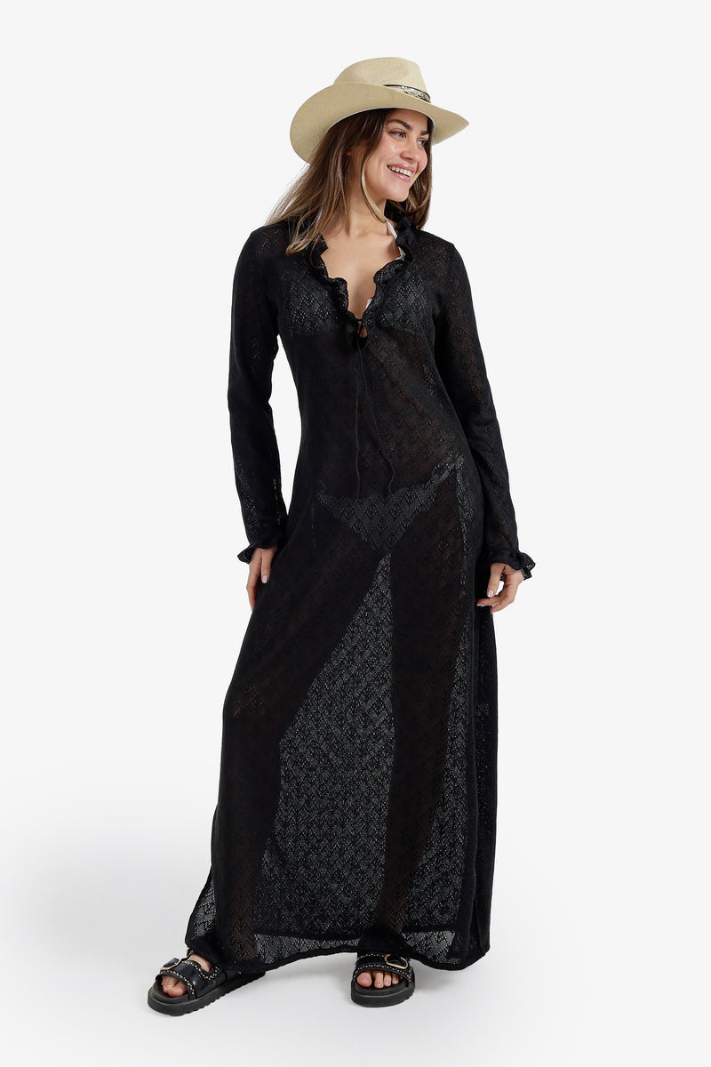 Carina Ruffle-Trimmed Beach Dress - Image 1