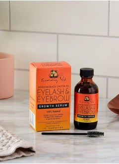 Sunny Isle Jamaican Black Castor Oil Eyelash & Eyebrow Growth Serum, Orange  - Image 1