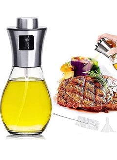 2PCS Olive Oil Sprayer Dispenser for Cooking Food-Grade Glass Oil Spray Transparent Vinegar Bottle Oil Dispenser Spray Bottle for BBQ/Making Salad/Baking/Roasting/Grilling/Frying Kitchen (200ml) - pzsku/Z1E316BDD6C5CA5393D9DZ/45/_/1727507986/af99ab51-9d3b-485c-8737-ae077da4b286