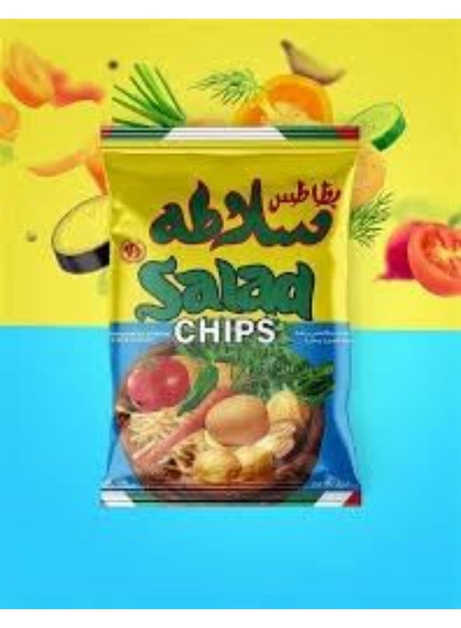سالاد رقائق بطاطس SALAD Chipsy – عبوة 6 قطع | وجبة خفيفة مقرمشة ولذيذة للأطفال والكبار - Image 5