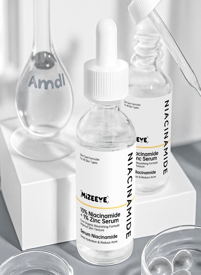 MIZEEYE Niacinamide 10% + Zinc 1% Face Serum for Women, 2 PCS Refreshing Niacinamide Facial Serum For Acne. - Image 4