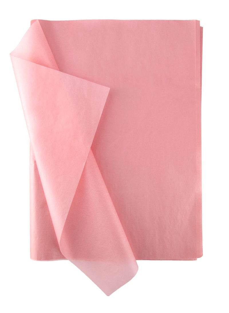 50-Pieces Premium Quality Gift Wrapping Tissue Paper Pink - Image 1