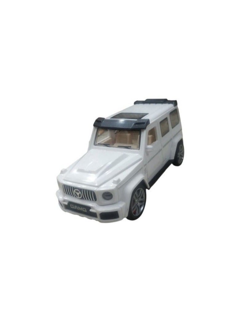 1:32 Scale Mercedes-Benz G63 AMG Diecast Plastic Pull Back Toy Car with Sound and Light for Kids and Adults (White)  - Image 5