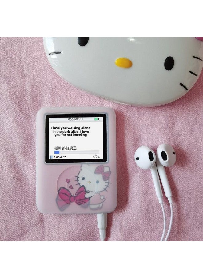 مشغل MP3 - مشغل MP3 بتقنية بلوتوث للطلاب - طراز Kt cat internet celebrity 01 مع بلوتوث، 128 غرام - مشغل موسيقى محمول، قاموس لتعليم اللغة الإنجليزية، جهاز ووكمان، دراسة لاسلكية، يدعم ملفات MP4، استماع للامتحانات - Image 1
