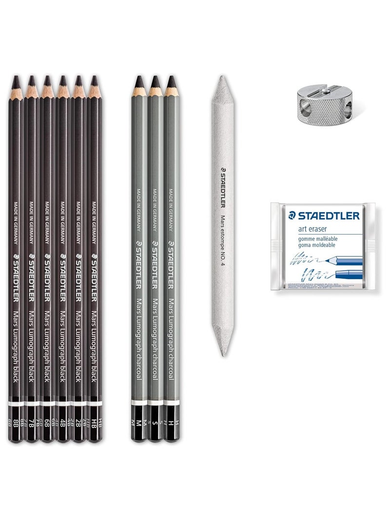 STAEDTLER طقم فحم تصميم 12 قطعة - Image 2