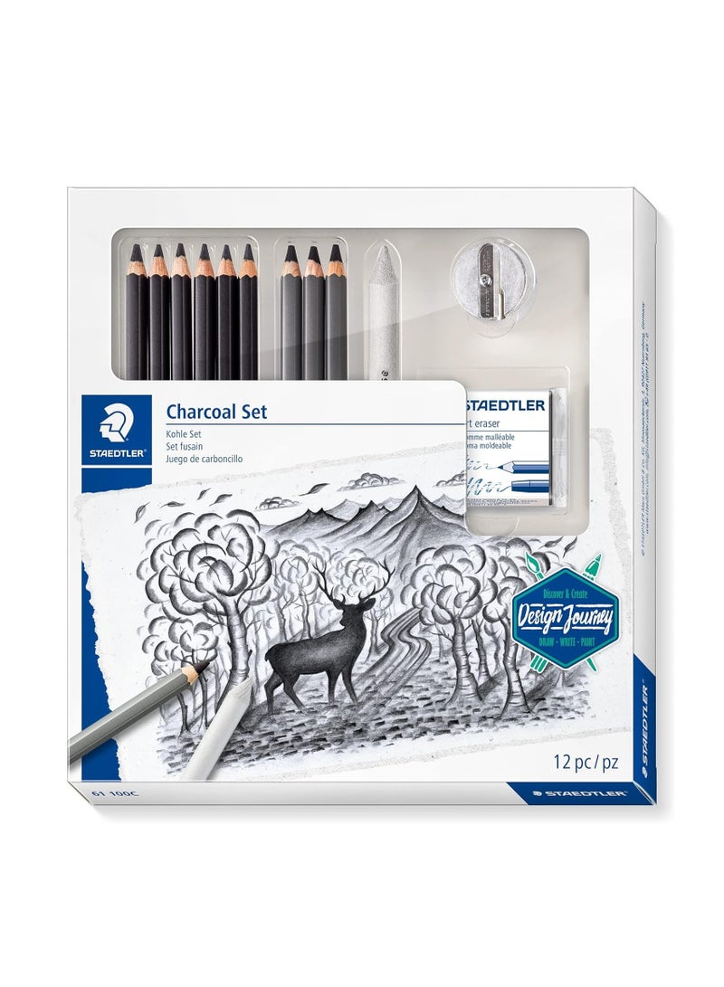 STAEDTLER طقم فحم تصميم 12 قطعة - Image 1