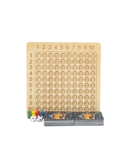 DURKU Wooden Montessori Math Multiplication Board Game Educational Board Games for Kids Preschool Funny Counting Toy for Toddlers Child  - Image 1