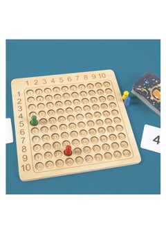 DURKU Wooden Montessori Math Multiplication Board Game Educational Board Games for Kids Preschool Funny Counting Toy for Toddlers Child  - Image 4