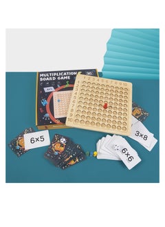 DURKU Wooden Montessori Math Multiplication Board Game Educational Board Games for Kids Preschool Funny Counting Toy for Toddlers Child  - Image 2