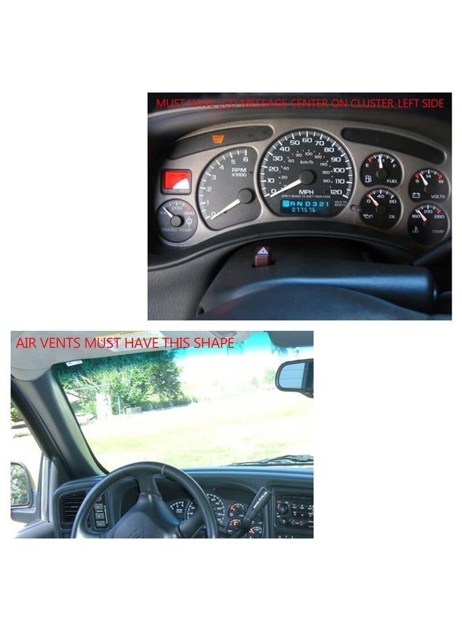 YHB Double DIN Car Stereo Radio Install Dash Kit W/Wiring Harness & Antenna Adapter Fit 1999-2002 GM Full-Size Trucks/SUV's Silverado Sierra - Image 3