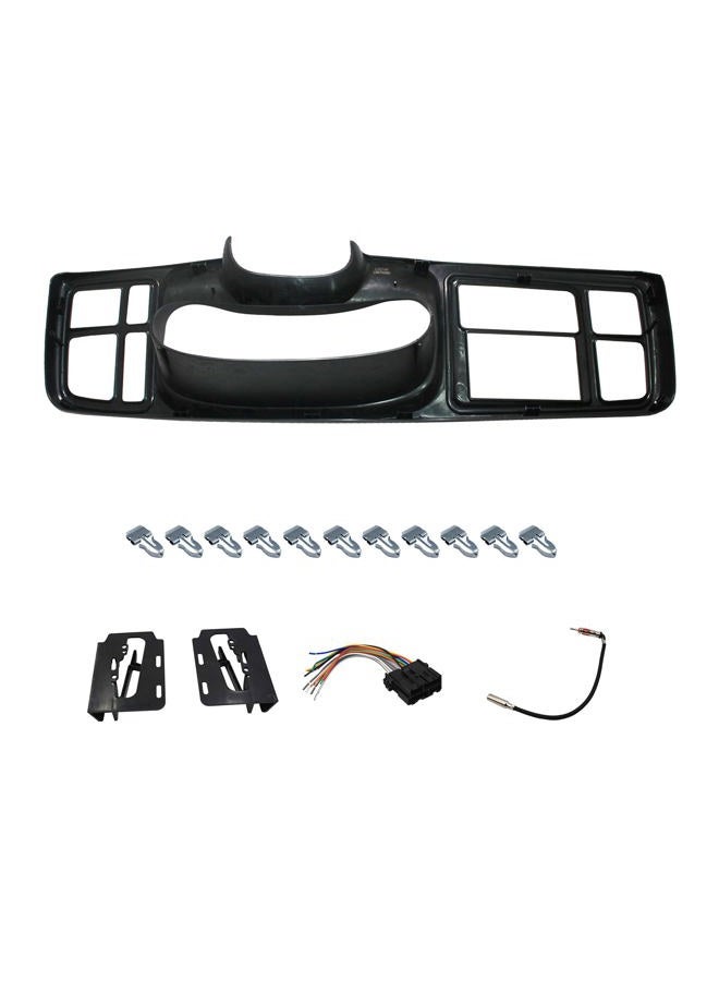 YHB Double DIN Car Stereo Radio Install Dash Kit W/Wiring Harness & Antenna Adapter Fit 1999-2002 GM Full-Size Trucks/SUV's Silverado Sierra - Image 5