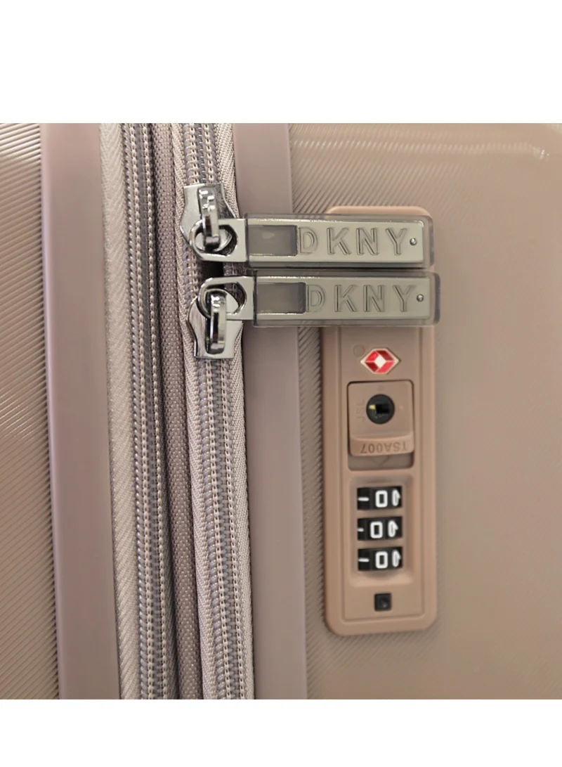 DKNY New Era Hardside Luggage on Wheels for Unisex | Ultra Lightweight ABS on with Spinner Wheels 4 Color Ash
