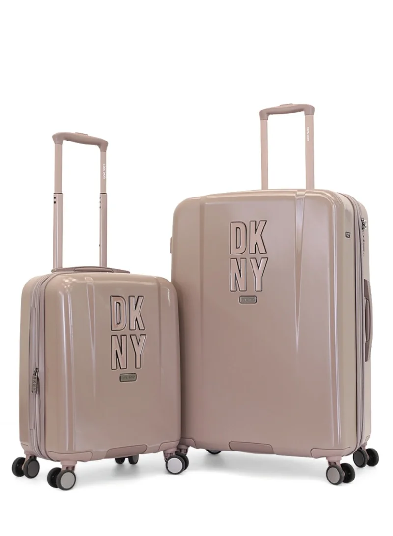 DKNY New Era Hardside Luggage on Wheels for Unisex | Ultra Lightweight ABS on with Spinner Wheels 4 Color Ash
