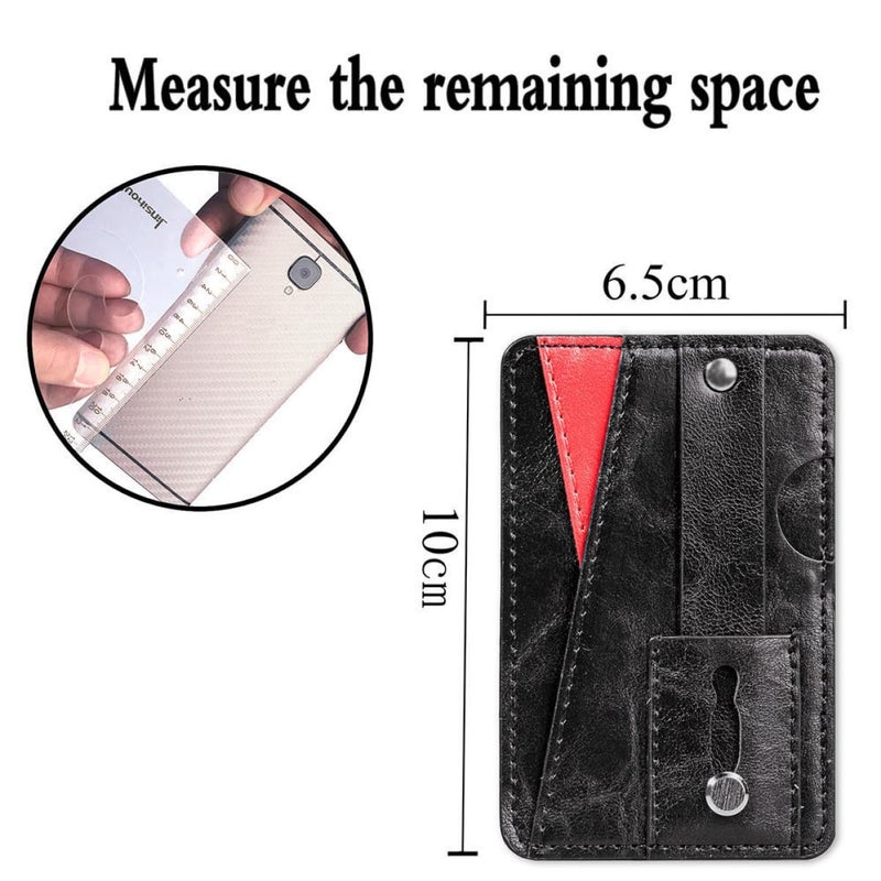 Adhesive Phone Wallet Card Holder With RFID Blocking Compatible With Iphone Random Color - Image 3