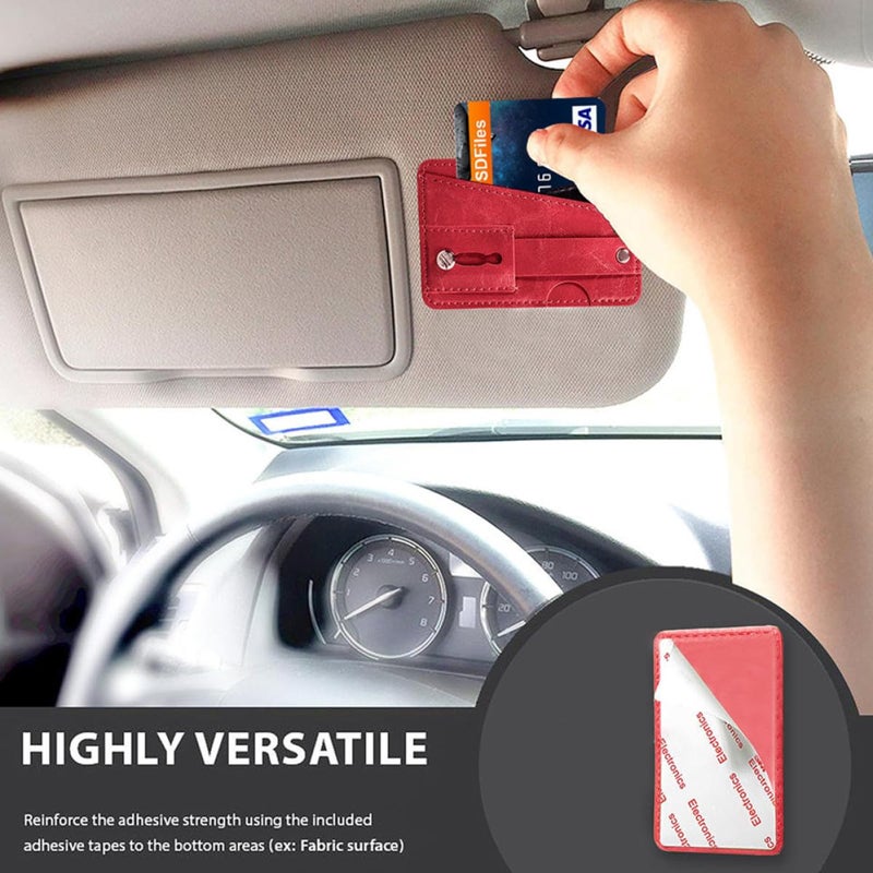 Adhesive Phone Wallet Card Holder With RFID Blocking Compatible With Iphone Random Color - Image 5