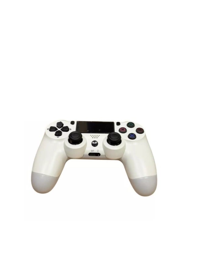 Wireless PS4 Game Controller, Double Motor Vibration, Touchpad, Built-In Speaker, white - Image 2