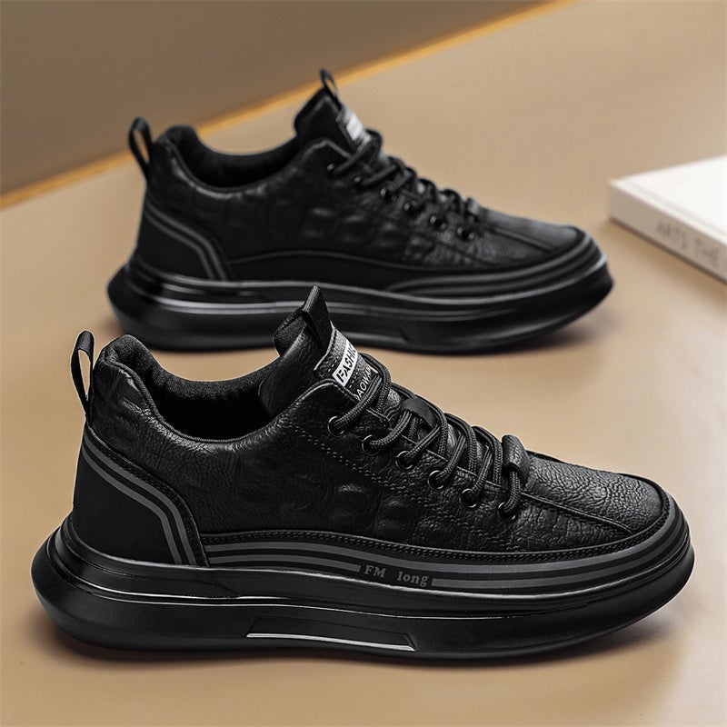 Chef Men'S Shoes Summer Black Thick-Soled Sports And Leisure Leather Shoes Kitchen Work Labor Protection Trendy Shoes - Image 5