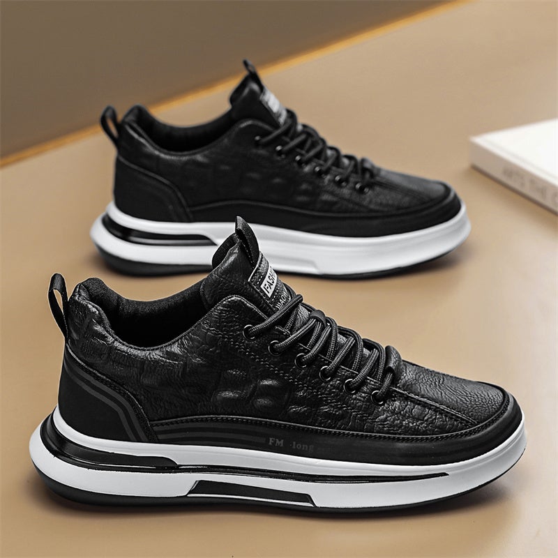 Chef Men'S Shoes Summer Black Thick-Soled Sports And Leisure Leather Shoes Kitchen Work Labor Protection Trendy Shoes - Image 4