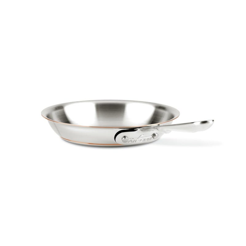All-Clad All-Clad Copper Core 5-Ply Stainless Steel Fry Pan 8 Inch Induction Oven Broiler Safe 600F Pots and Pans, Cookware Silver  - Image 1