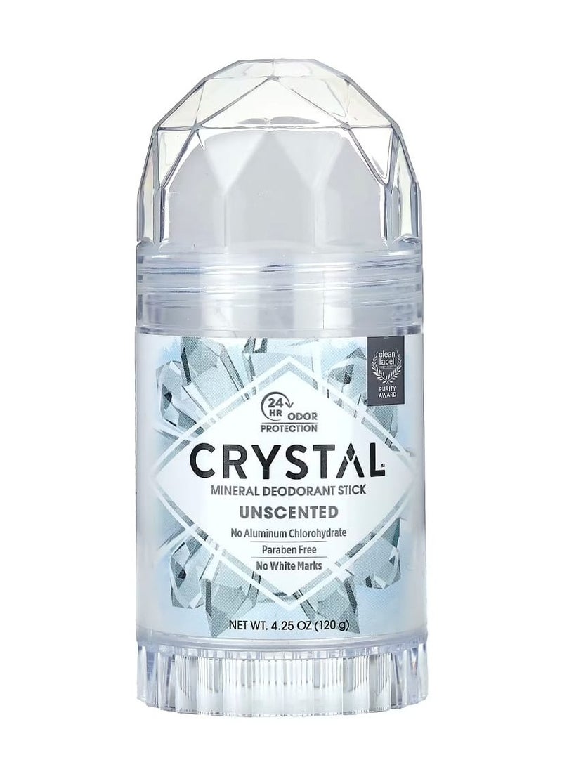 CRYSTAL Mineral Deodorant Stick Unscented 4.25 oz (120 g) - Image 1