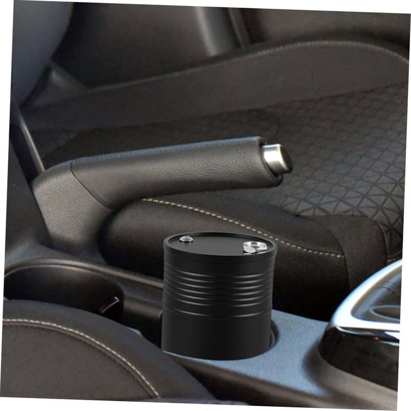 Portable Car Ashtray with Lid Smokeless for Cup Holder Black and Red 2 Pack - Image 5