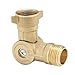 MEASUREMAN RV 180Degree Rotating Brass Hose Elbow Connector 34 GHT Female 34 GHT Male Thread RV Drinking Water and Garden Hose Adapter Easy Grip Design - Image 2