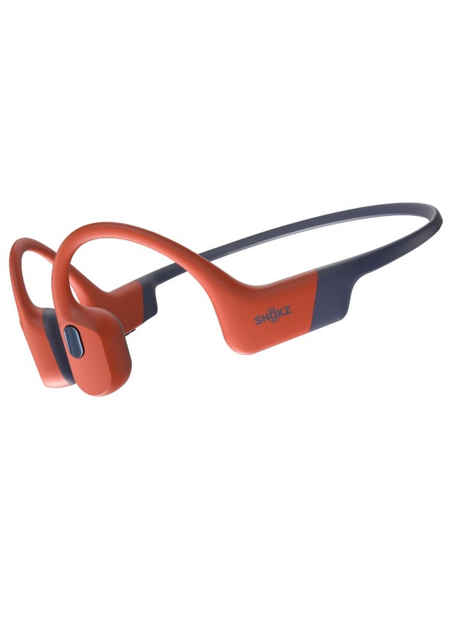 SHOKZ Openswim Pro Bone Conduction Sports Headphones,Ip68 Waterproof Open Ear Wireless Earphones With Bluetooth 5.4, 32Gb Of Mp3 Storage, Noise Canceling Mics, 9H Playtime For Running, Swimming- Red - Image 1