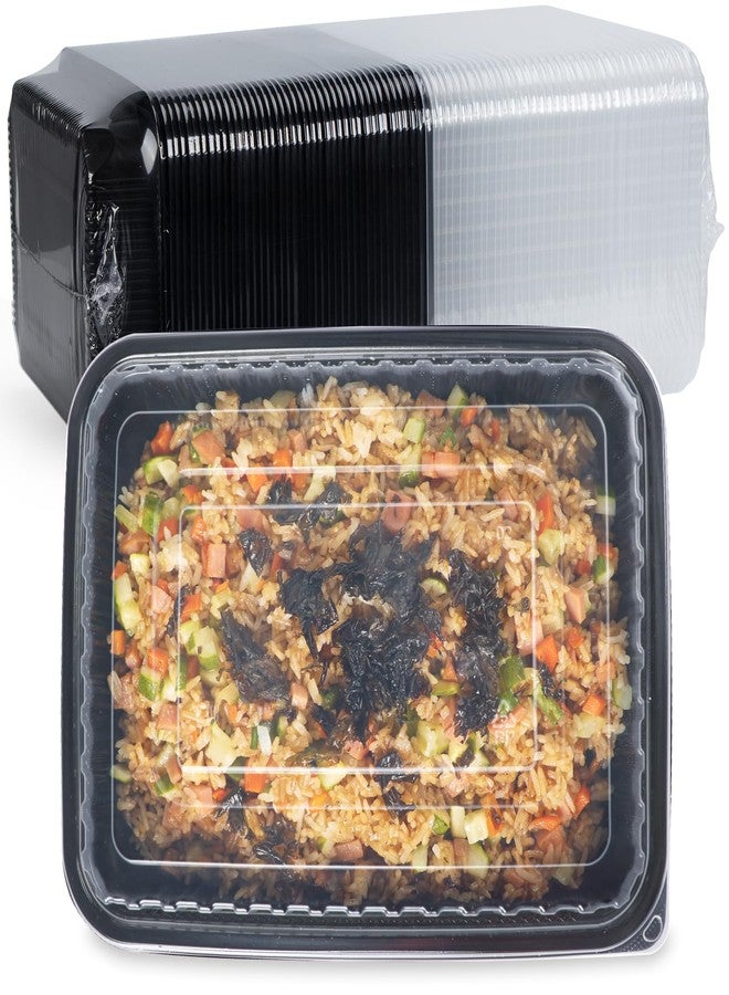 FRESHPAK Meal Prep Containers Reusable 40 Pack 47oz - Shrink Wrap Leakproof | BPA Free Freezer & Microwave Safe Meal Prep | Portion Control Leftovers Food Container with Lid | Catering Takeout Boxes - Image 1