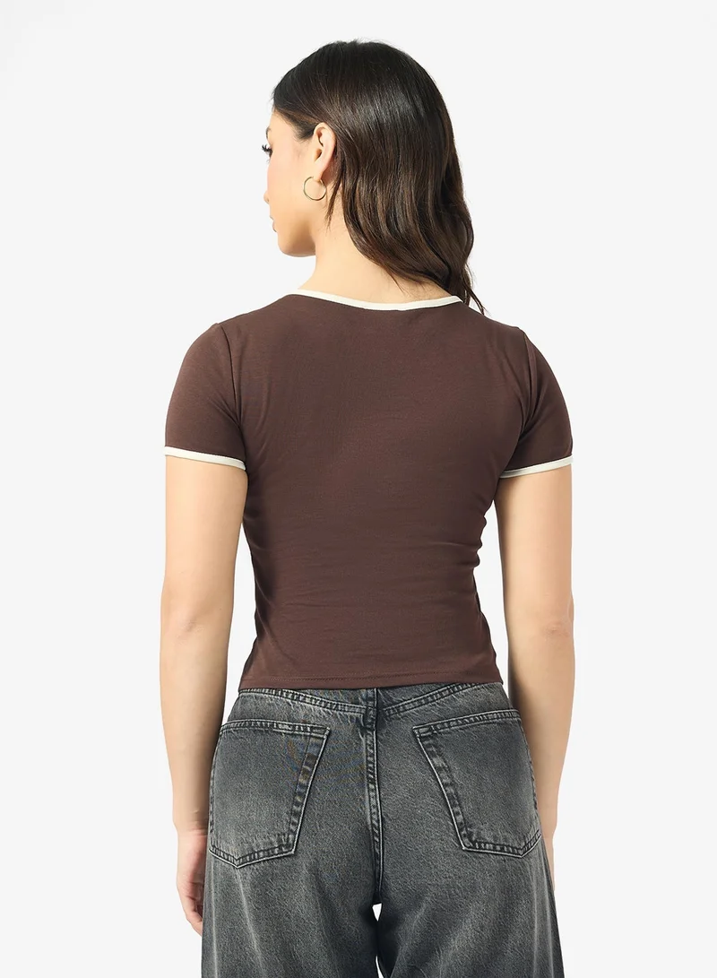 Ginger Ringer Detail T-shirt