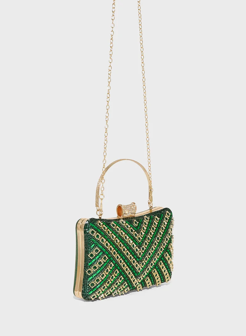 Khizana Embellished Clutch Bag