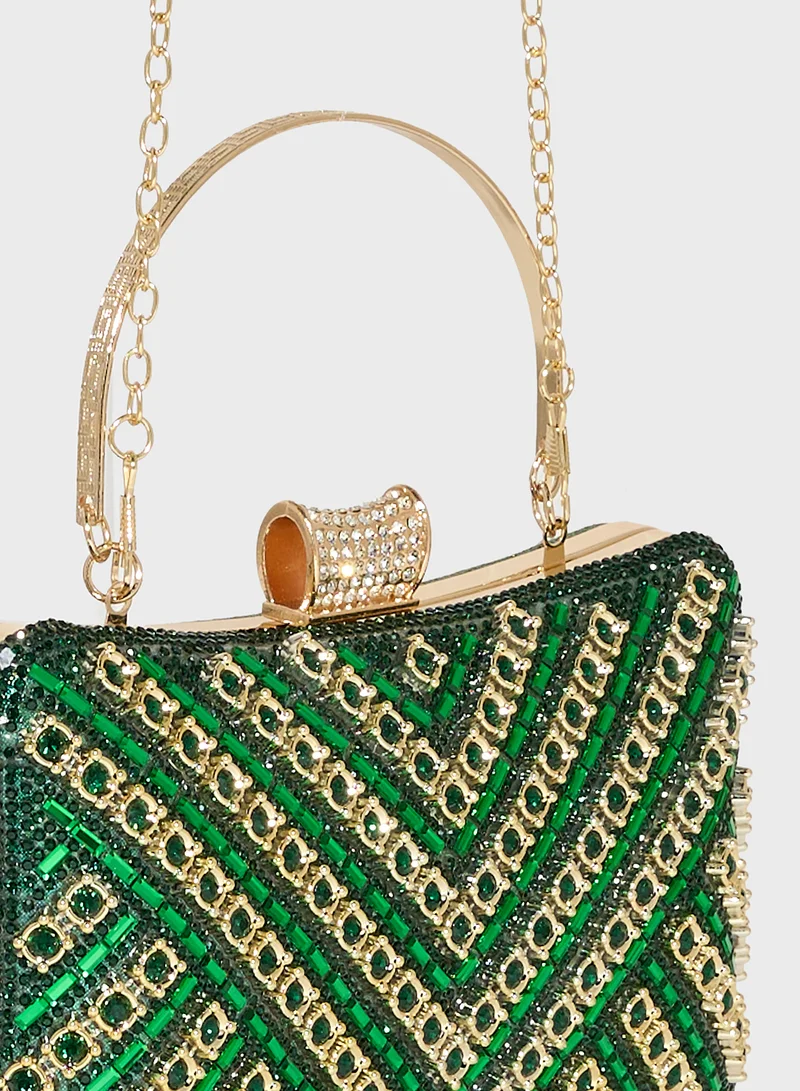 Khizana Embellished Clutch Bag