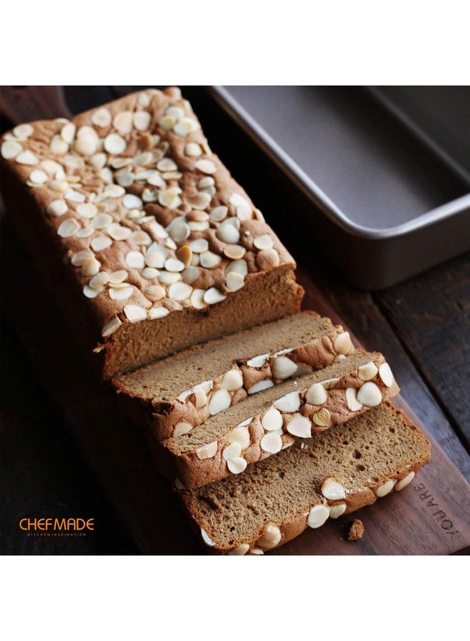 شيف ميد صينية رغيف مستطيلة سعة 2 رطل، مستطيلة غير قابلة للالتصاق، خبز ولحوم للخبز في الفرن (ذهبي شامبانيا) - Image 3