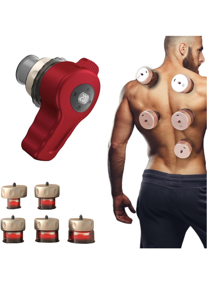 Ru syanl - 5 in 1 Electric Cupping Therapy Set 5 Separable Cupping Cups Upgraded Smart Cupping Kit for Massage Therapy Cupping Massager for Targeted Pain Relief - Image 1