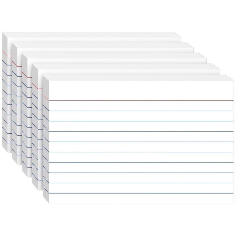 Ciphyfee Index Cards 4x6, 200 Sheets, Ruled White Flash Cards for Effective Studying and Note-Taking, Premium Note Cards, Essential School Supplies for College & Office, Home Organization & Study Supplies - Image 1