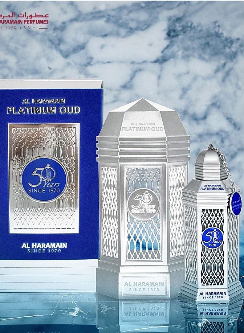 Al Haramain Platinum Oud 100ml, Unisex Perfume Spray 3.30 Oz - Image 4
