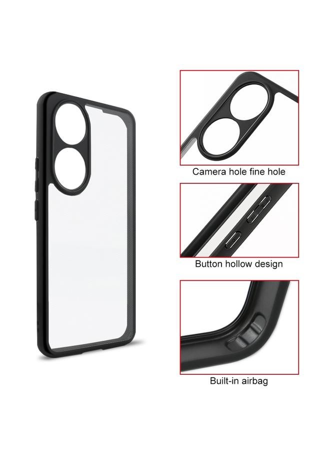 S-TOP Case For Honor 90 Frosted TPU + Transparent PC Phone Case - Image 3