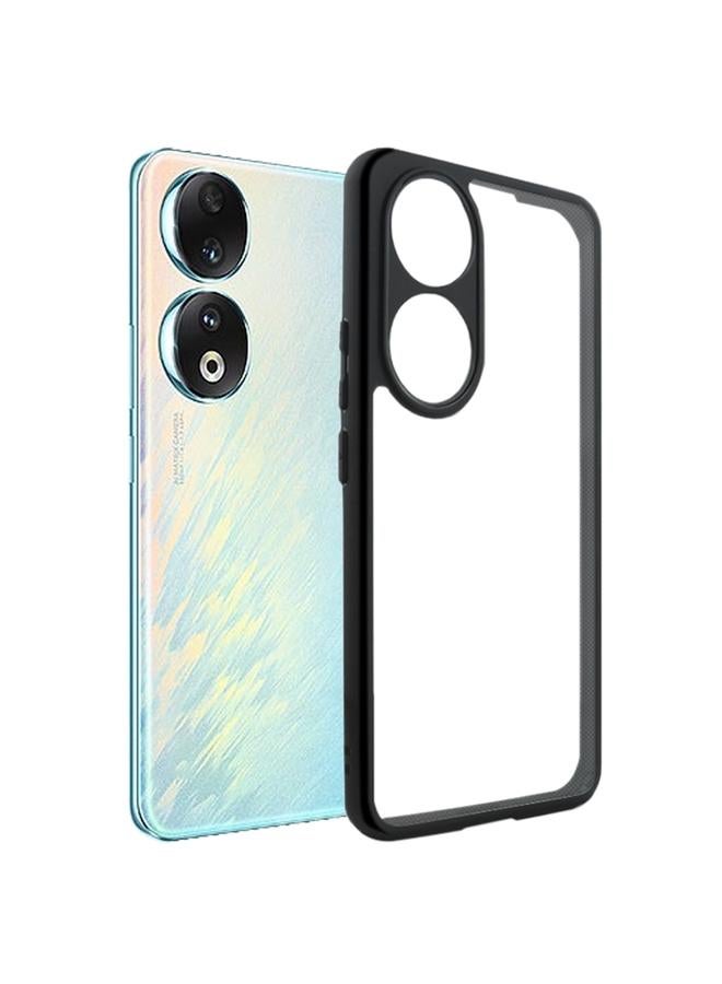 S-TOP Case For Honor 90 Frosted TPU + Transparent PC Phone Case - Image 1