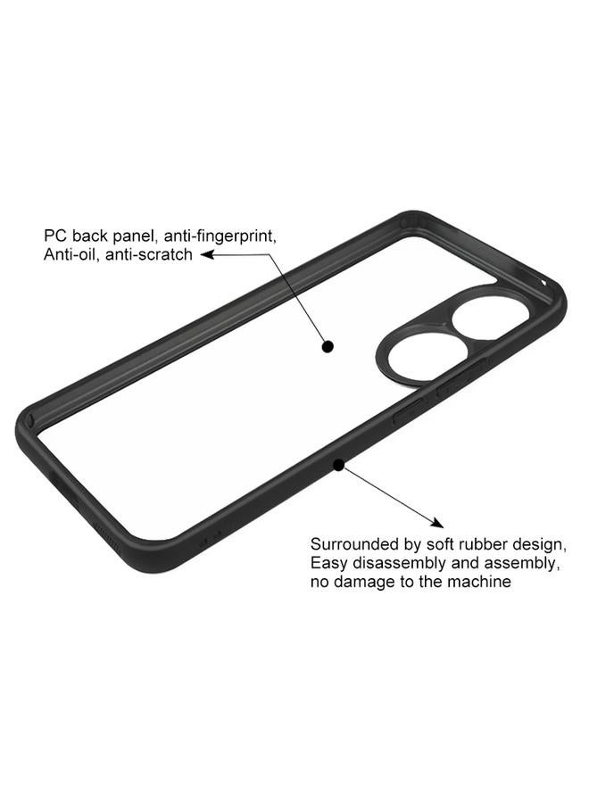 S-TOP Case For Honor 90 Frosted TPU + Transparent PC Phone Case - Image 4