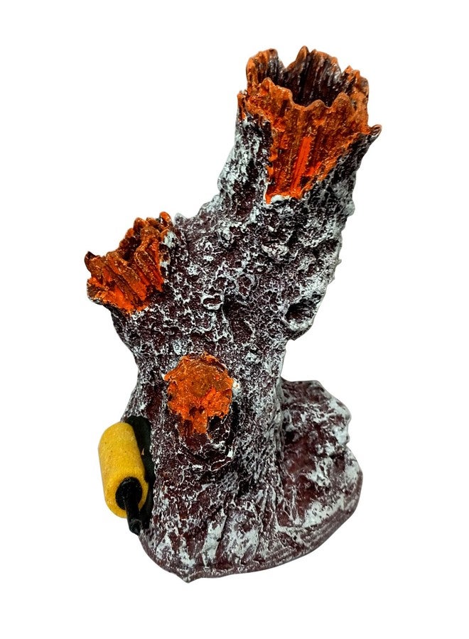 Smiling Pets Resin Hollow Tree Trunk Betta Log Aquarium Decorations Ornament Fish House Cave Wood House Decor for Small and Medium Fish Tank (Ornament+Air Pump+Pipe) - Image 5