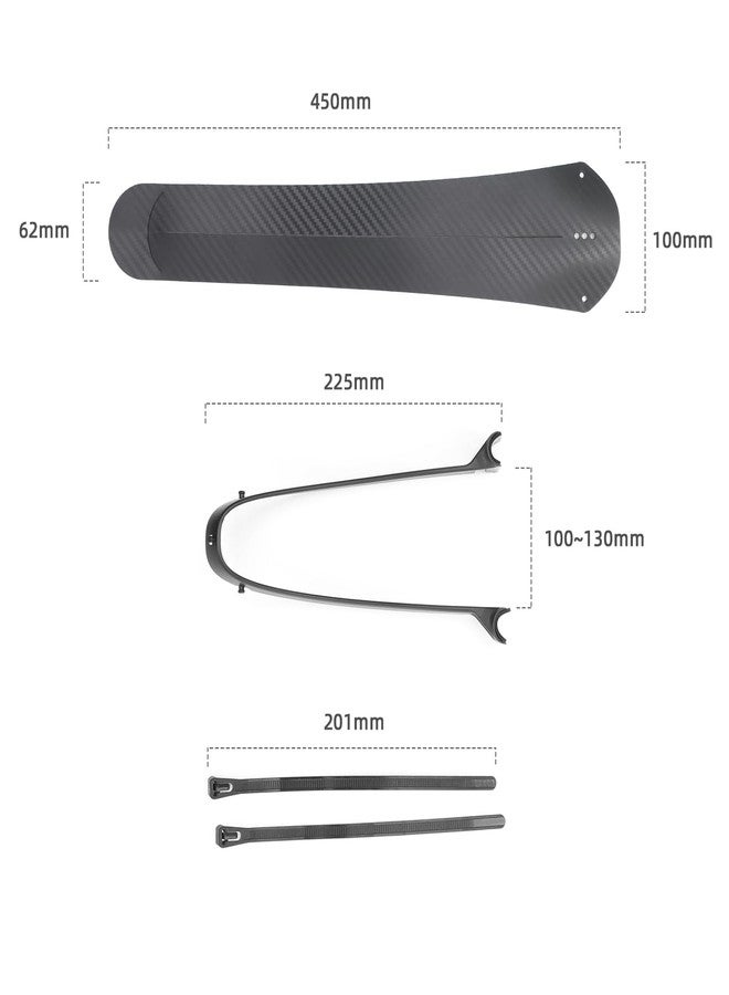 NELboNs Bike Fender for Road Mountain Bike Rear Wheel Tire Mud Guard Fender Foldable and Light Weight Adjustable Design Mudguard - Image 2