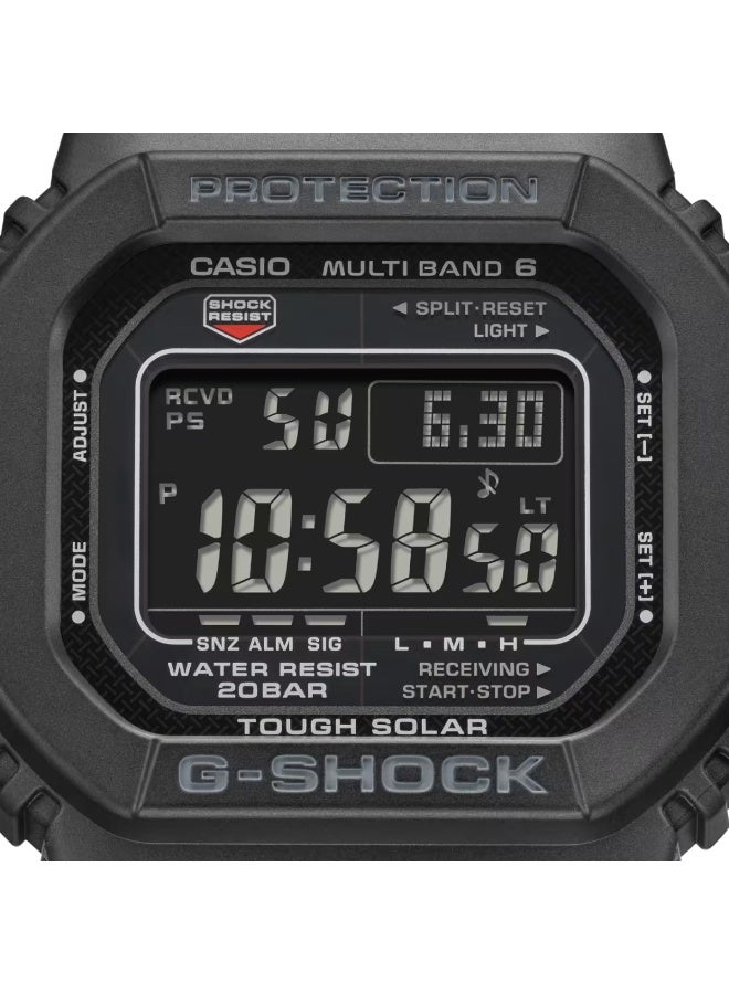 G-SHOCK Solar Digital Watch GW-M5610U-1B, 43.2 mm Black LCD Dial, Resin Case & Strap,  Shock-Resistant, 200 m WR - Image 3