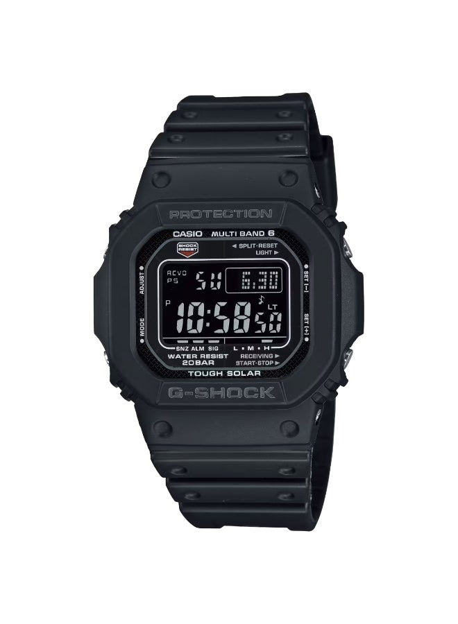 G-SHOCK Solar Digital Watch GW-M5610U-1B, 43.2 mm Black LCD Dial, Resin Case & Strap,  Shock-Resistant, 200 m WR - Image 2
