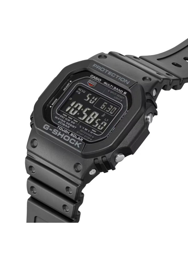 G-SHOCK Solar Digital Watch GW-M5610U-1B, 43.2 mm Black LCD Dial, Resin Case & Strap,  Shock-Resistant, 200 m WR - Image 1