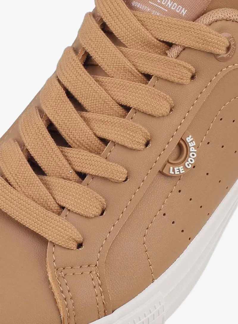 Lee Cooper BEIGE Women Lace-Up Ankle Sneakers for Women | Best Price UAE